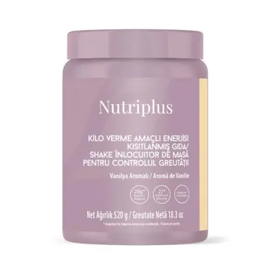 image of NUTRIPLUS Shake pentru Controlul Greutatii 520g - Vanilie