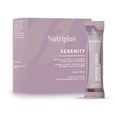 image of NUTRIPLUS Ceai Serenity cu Piersica 30 buc