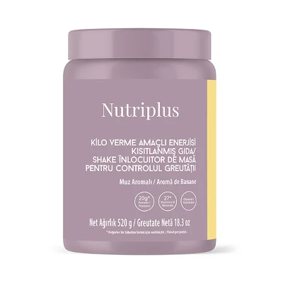 image of NUTRIPLUS Shake pentru Controlul Greutatii 520g - Banane