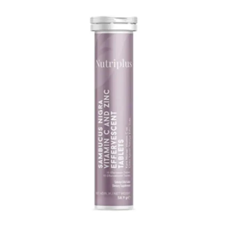 image of NUTRIPLUS Tablete Efervescente cu Sambucus 15 tabs.