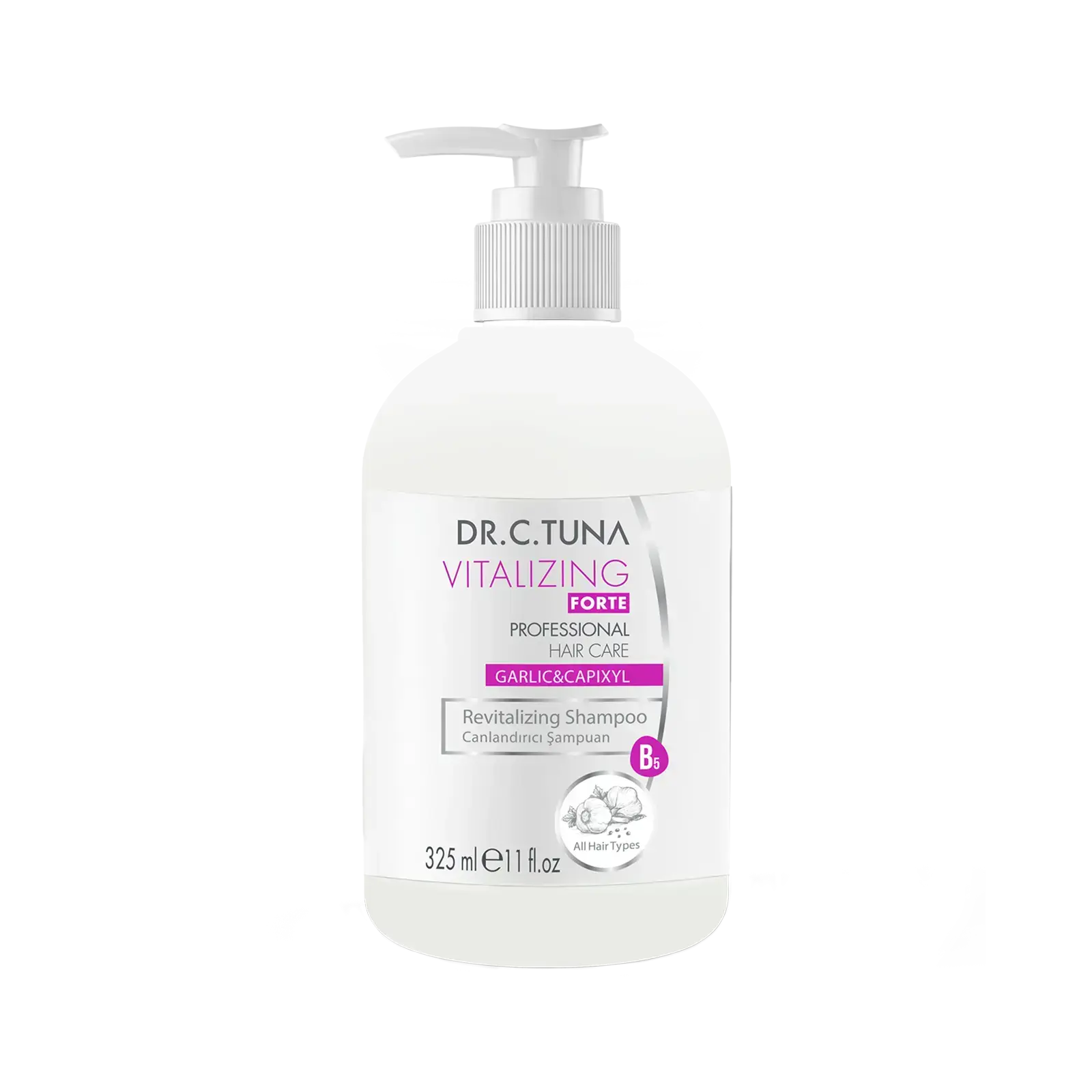 Dr. C. Tuna Sampon Revitalizant cu Extract de Usturoi si Capixyl Forte 325ml